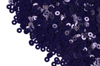Итальянские пайетки плоские 3мм, цвет #5254 Blu Viola, 3 грамма