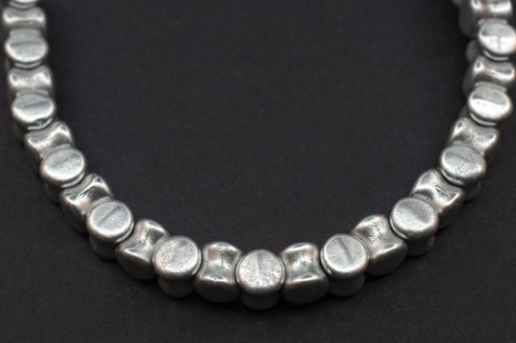 Бусины Pellet beads 6х4мм, отверстие 0,5мм, цвет 00030/01700 Crystal, Silver Bronz, 732-001, 1 нить (около 30шт) Бусины Pellet beads 6х4мм, отверстие 0,5мм, цвет 00030/01700 Crystal, Silver Bronz, 732-001, 1 нить (около 30шт)