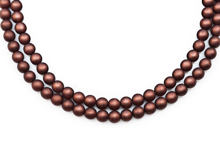 Жемчуг Preciosa, цвет 70189 матовый коричневый, 6мм, 10шт Жемчуг Preciosa, цвет 70189 матовый коричневый, 6мм, 10шт