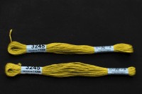 Мулине Gamma, цвет 3245 салатовый, хлопок, 8м, 1шт
