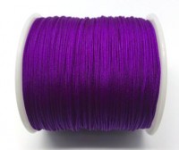 Шнур нейлоновый, толщина 1мм, цвет фиолетовый, материал нейлон, 29-062, 2 метра