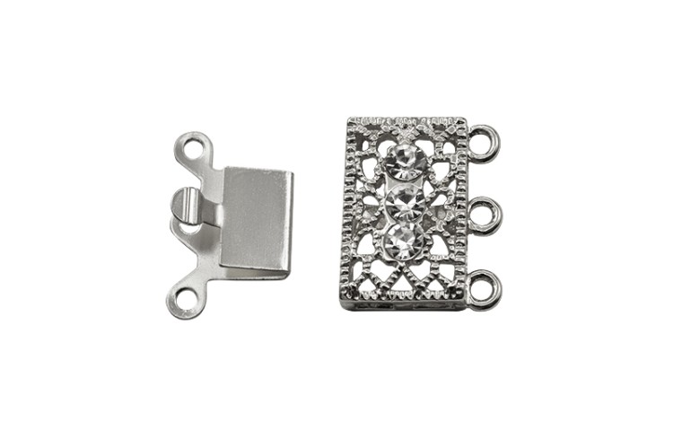 Замок-защелка Прямоугольный 18х17х7мм, отверстие 1,2мм, цвет платина, латунь, 06-025, 1шт Замок-защелка Прямоугольный 18х17х7мм, отверстие 1,2мм, цвет платина, латунь, 06-025, 1шт