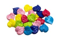 Бусины акриловые Лист 16х15х2мм, отверстие 1мм, разноцветные, 540-060, 10г (около 35шт)