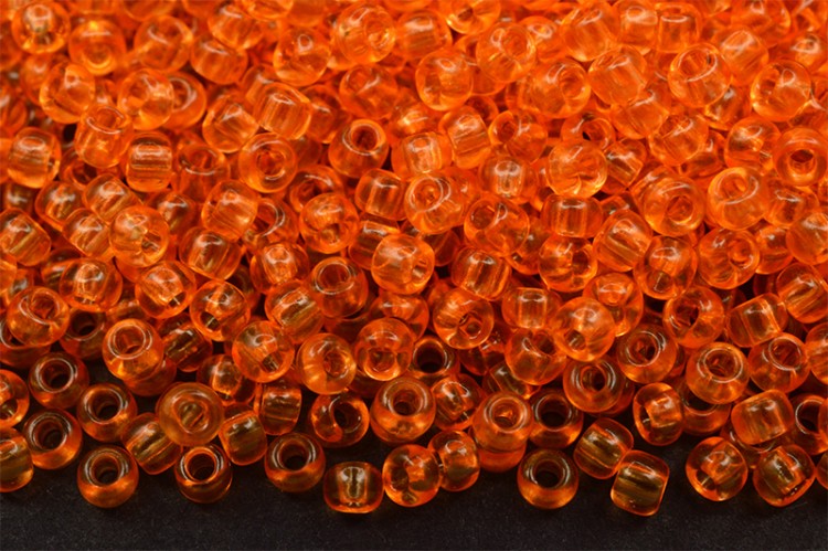 Бисер чешский PRECIOSA круглый 10/0 01684 оранжевый прозрачный, 1 сорт, 50г Бисер чешский PRECIOSA круглый 10/0 01684 оранжевый прозрачный, 1 сорт, 50г