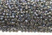 Бисер японский TOHO круглый 11/0 #1820 серый радужный, окрашенный изнутри, 10 грамм