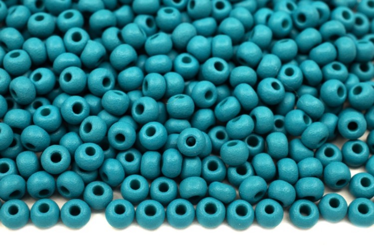 Бисер чешский PRECIOSA круглый 8/0 22m18 матовый бирюзово-зеленый, PermaLux, 50г Бисер чешский PRECIOSA круглый 8/0 22m18 матовый бирюзово-зеленый, PermaLux, 50г