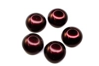 Glass Pearl Cabochon 12мм, цвет 70499 бордовый, 756-023, 5шт