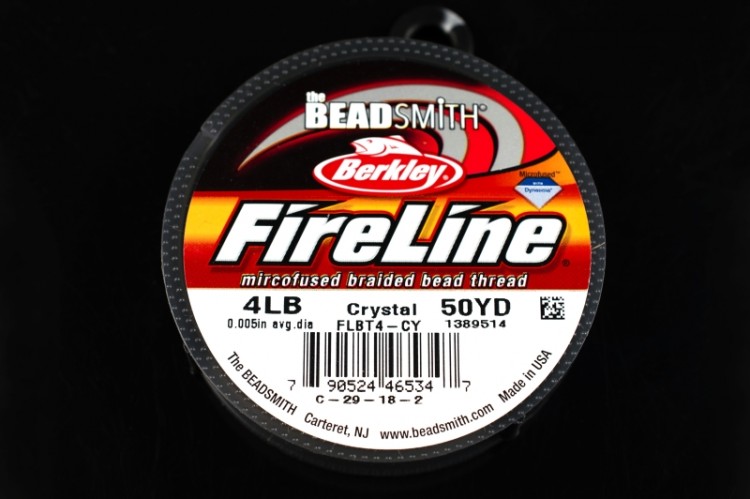 Купить Нить FireLine 4LB, цвет crystal, толщина 0,005 (0,12мм), длина  50YD, 1024-002, 1 катушка