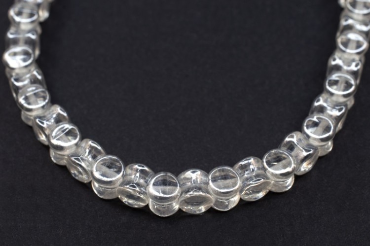 Бусины Pellet beads 6х4мм, отверстие 0,5мм, цвет 00030/14400 прозрачный глянцевый, 732-002, 1 нить (около 30 шт) Бусины Pellet beads 6х4мм, отверстие 0,5мм, цвет 00030/14400 прозрачный глянцевый, 732-002, 1 нить (около 30 шт)