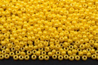 Бисер чешский PRECIOSA круглый 10/0 88130 желтый непрозрачный блестящий, 20 грамм