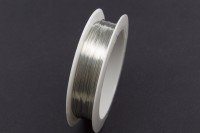 Проволока для бисероплетения Zlatka DGB-025 0,25мм, 50м, цвет №02 серебро, 1шт