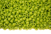 Бисер японский TOHO круглый 6/0 #0044 зеленое яблоко, непрозрачный, 10 грамм