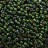 Бисер японский TOHO круглый 8/0 #2036 зеленый изумруд радужный, серебряная линия внутри, 10 грамм - Бисер японский TOHO круглый 8/0 #2036 зеленый изумруд радужный, серебряная линия внутри, 10 грамм