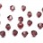 Бусины биконусы хрустальные 3мм, цвет LIGHT BURGUNDY, 745-045, 20шт - Бусины биконусы хрустальные 3мм, цвет LIGHT BURGUNDY, 745-045, 20шт