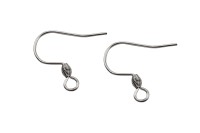 Швензы-крючки 15х15х0,8мм, отверстие 2мм, цвет стальной, хирургическая сталь, 21-063, 2 пары