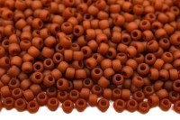 Бисер японский TOHO круглый 11/0 #0046LF терракотовый, матовый непрозрачный, 10 грамм