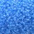 Бисер чешский PRECIOSA круглый 10/0 38665 прозрачный, голубая линия внутри, 2 сорт, 50г - Бисер чешский PRECIOSA круглый 10/0 38665 прозрачный, голубая линия внутри, 2 сорт, 50г
