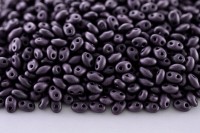 Бисер чешский PRECIOSA Twin 2,5х5мм 28998М матовый фиолетовый непрозрачный металлик, 50г