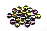 Бусины Lentils 6мм, отверстие 0,8мм, цвет 00030/95000 Crystal/Magic Orchid, 725-019, 20шт