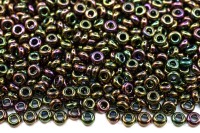 Бисер японский TOHO Demi Round 11/0 #0509 фиолетовый/зеленый, металлизированный золотом ирис, 5 грамм