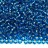 Бисер чешский PRECIOSA круглый 10/0 67150 голубой, серебряная линия внутри, 2 сорт, 50г - Бисер чешский PRECIOSA круглый 10/0 67150 голубой, серебряная линия внутри, 2 сорт, 50г