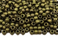Бисер японский TOHO круглый 8/0 #0617 темно-оливковый, матовый, 10 грамм