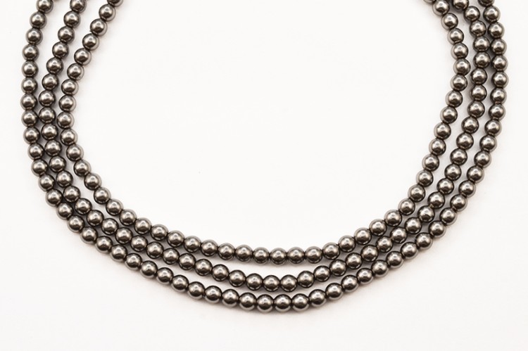 Жемчуг Preciosa, цвет 70444 серый, 4мм, 10шт Жемчуг Preciosa, цвет 70444 серый, 4мм, 10шт