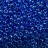 Бисер японский TOHO круглый 8/0 #1074 хрусталь/глубокий синий, окрашенный изнутри, 10 грамм - Бисер японский TOHO круглый 8/0 #1074 хрусталь/глубокий синий, окрашенный изнутри, 10 грамм
