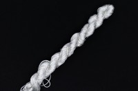 Шнур нейлоновый, толщина 1мм, длина 24 метра, цвет белый, нейлон, 50-004, 1шт