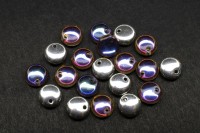 Бусины Lentils 6мм, отверстие 0,8мм, цвет 00030/29942 Crystal/Volcano, 725-018, 20шт