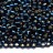 Бисер чешский PRECIOSA круглый 10/0 67100 синий, серебряная линия внутри, 2 сорт, 50г - Бисер чешский PRECIOSA круглый 10/0 67100 синий, серебряная линия внутри, 2 сорт, 50г