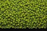 Бисер китайский круглый размер 12/0, цвет 0044 салатовый непрозрачный, 450г