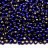 Бисер японский TOHO круглый 11/0 #0028DF кобальт матовый, серебряная линия внутри, 10 грамм - Бисер японский TOHO круглый 11/0 #0028DF кобальт матовый, серебряная линия внутри, 10 грамм