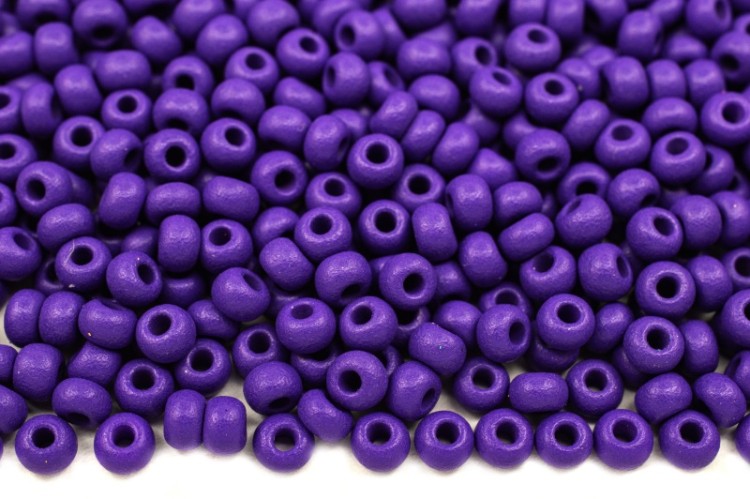 Бисер чешский PRECIOSA круглый 8/0 22m15 матовый темно-фиолетовый, PermaLux, 50г Бисер чешский PRECIOSA круглый 8/0 22m15 матовый темно-фиолетовый, PermaLux, 50г