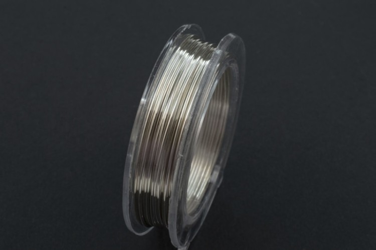 Проволока Artistic Wire 18 Ga (1,0мм), цвет Non Tarnish Silver (не темнеющий серебристый), медь, покрытая серебром, 1009-024, катушка 6,1м Проволока Artistic Wire 18 Ga (1,0мм), цвет Non Tarnish Silver (не темнеющий серебристый), медь, покрытая серебром, 1009-024, катушка 6,1м