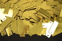 Пайетки фигурные, размер 19х7мм, цвет 09 золото, 1022-091, 10 грамм