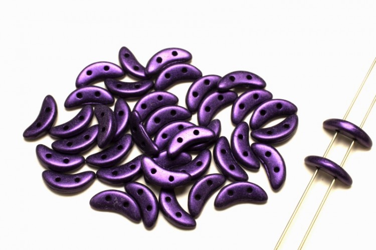 Бусины Crescent beads 10х3мм, цвет 0310-79021MJT Metallic Suede Purple, 708-062, 5г (около 40 шт) Бусины Crescent beads 10х3мм, цвет 0310-79021MJT Metallic Suede Purple, 708-062, 5г (около 40 шт)