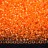 Бисер чешский PRECIOSA круглый 10/0 38992 прозрачный, оранжевая жемчужная линия внутри, 20 грамм - Бисер чешский PRECIOSA круглый 10/0 38992 прозрачный, оранжевая жемчужная линия внутри, 20 грамм
