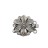 Замок-защелка на 2 нити 14мм Elegant elements, отверстие 1мм, сплав металлов, родий, 06-170, 1шт - Замок-защелка на 2 нити 14мм Elegant elements, отверстие 1мм, сплав металлов, родий, 06-170, 1шт