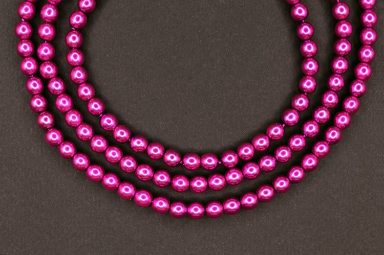 Жемчуг Preciosa, цвет 70026 темная фуксия, 2мм, 10шт Жемчуг Preciosa, цвет 70026 темная фуксия, 2мм, 10шт