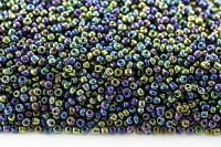 Бисер китайский круглый размер 12/0, цвет 0409 темно-бронзовый непрозрачный ирис, 450г