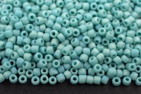 Бисер японский TOHO круглый 11/0 #0413F бирюза матовый, радужный непрозрачный, 10 грамм