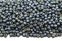 Бисер японский TOHO круглый 11/0 #PF0577F сланец, матовый Permanent Finish гальванизированный, 10 грамм