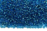 Бисер японский MIYUKI круглый 11/0 #3537 чирок/синий, окрашенный изнутри, 10 грамм