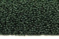 Бисер японский TOHO круглый 11/0 #Y614 светло-зеленый, hybrid металлизированный Suede, 10 грамм