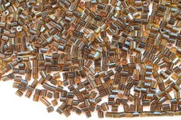 Бисер китайский рубка размер 11/0, цвет 0309 янтарный, черная линия внутри, 450г