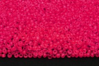 Бисер чешский PRECIOSA круглый 10/0 38777М матовый прозрачный розовый неон, 1 сорт, 50 г