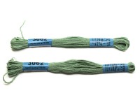 Мулине Gamma, цвет 3062 зеленый, хлопок, 8м, 1шт
