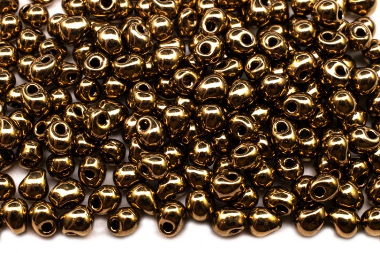 Бисер MIYUKI Drops 3,4мм #0457 темная бронза, металлизированный, 10 грамм Бисер MIYUKI Drops 3,4мм #0457 темная бронза, металлизированный, 10 грамм