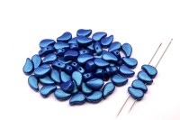 Бусины PaisleyDuo 8х5мм, отверстие 0,8мм, цвет 02010/24510 Tropical Blue Grape, 751-043, 10г (около 37шт)